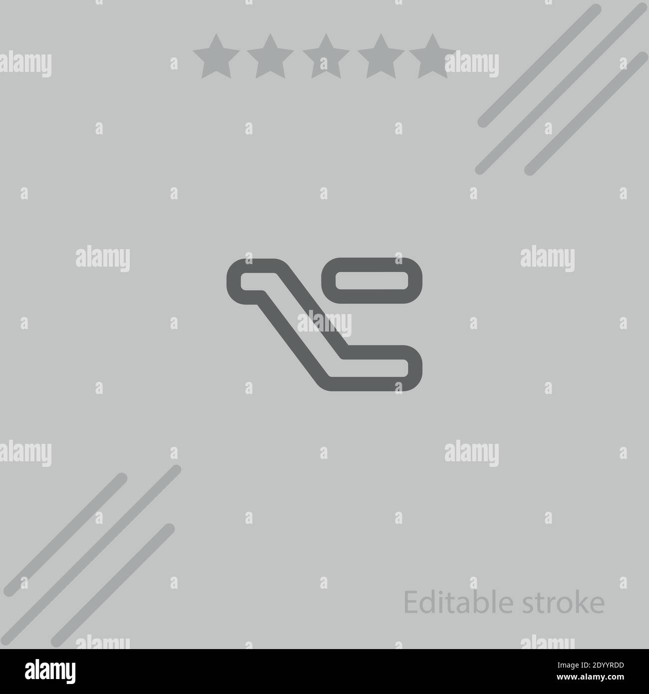 bus seat side view outline vector icon modern simple vector illustration Stock Vector
