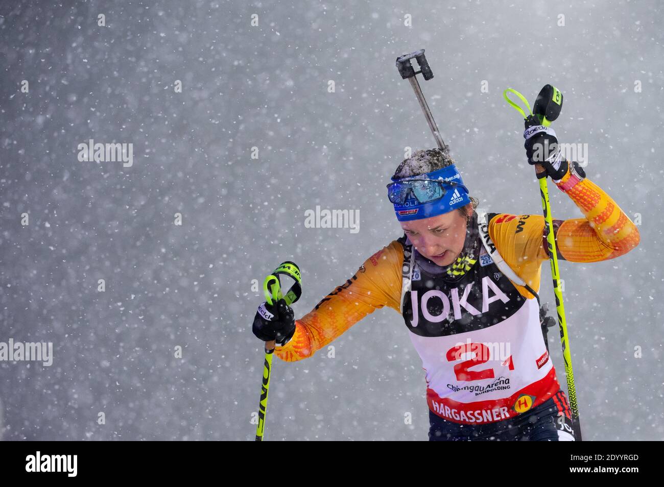 Ruhpolding, Germany. 28th Dec, 2020. Biathlon: World Team Challenge (WTC),  Pursuit, Mixed in the Chiemgau Arena.