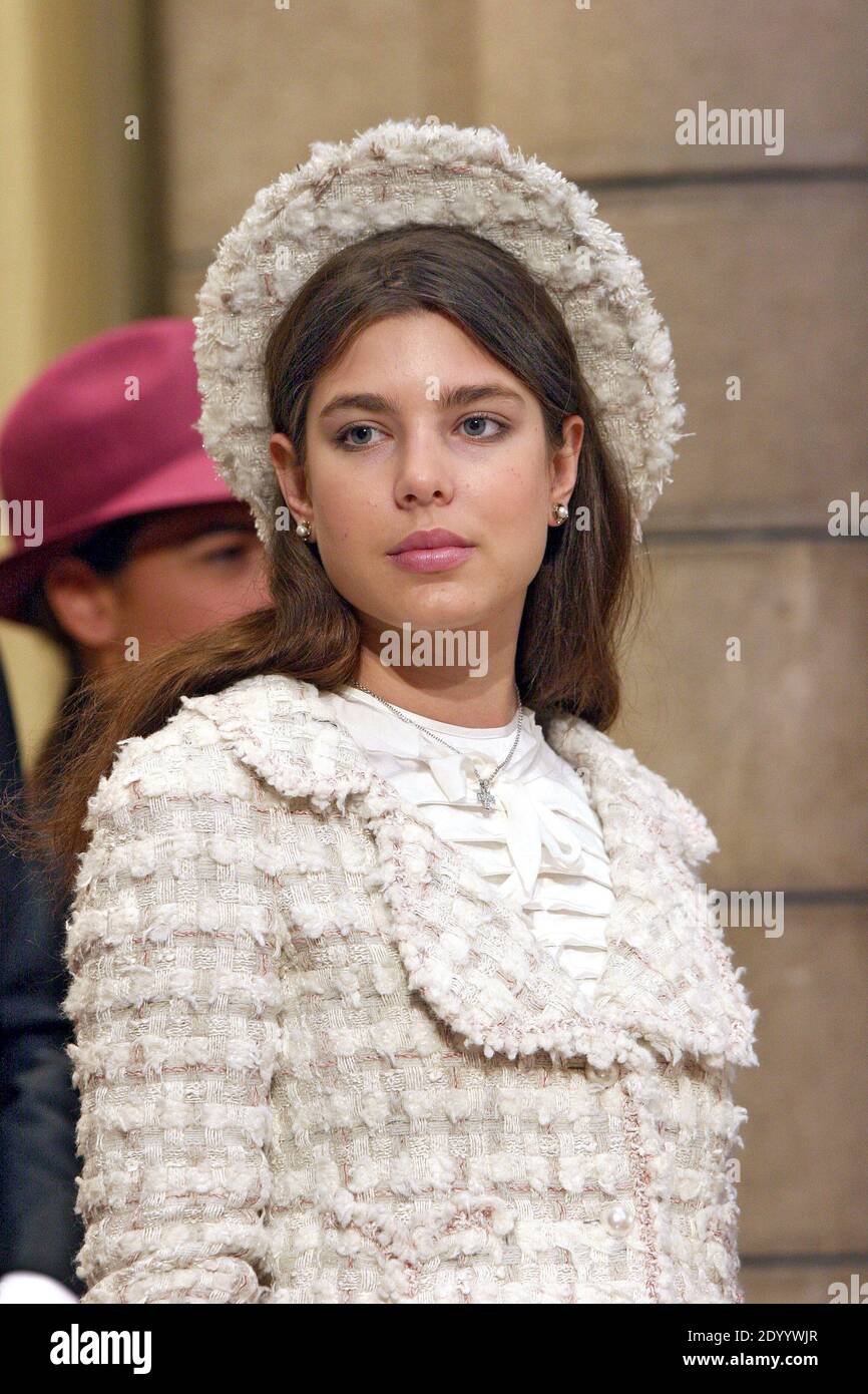 Daughter of Princess Caroline of Monaco Charlotte Casiraghi gave birth to a baby boy she had with actor and comedian Gad Elmaleh at the Princess Grace Hospital in Monaco on Tuesday it was reported on Wednesday December 18. File photo : Charlotte Casiraghi inside Monaco's Cathedrale during the pontifical mass as part of Prince Albert II of Monaco's enthronement ceremonies on November 19, 2005. Prince Albert II is formally invested as ruler of Monaco. Photo pool by David Niviere/ABACAPRESS.COM Stock Photo