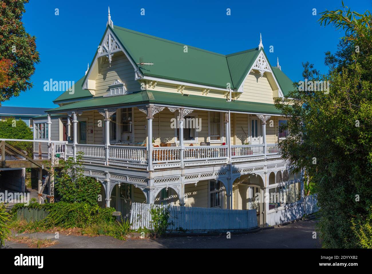 Residential houses on Bluff hill in Napier, New Zealand Stock Photo Alamy