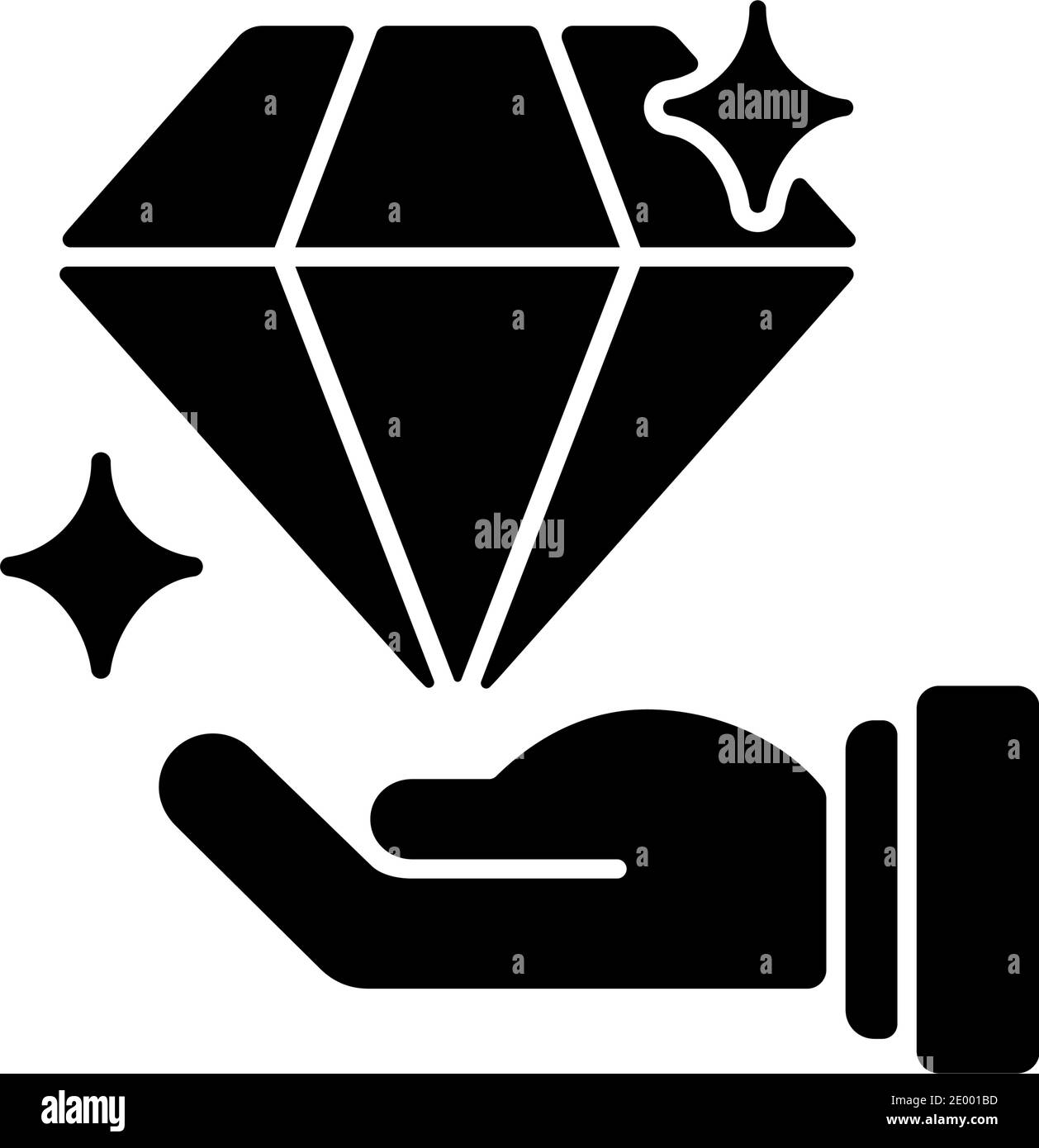 Valuable black glyph icon Stock Vector Image & Art - Alamy