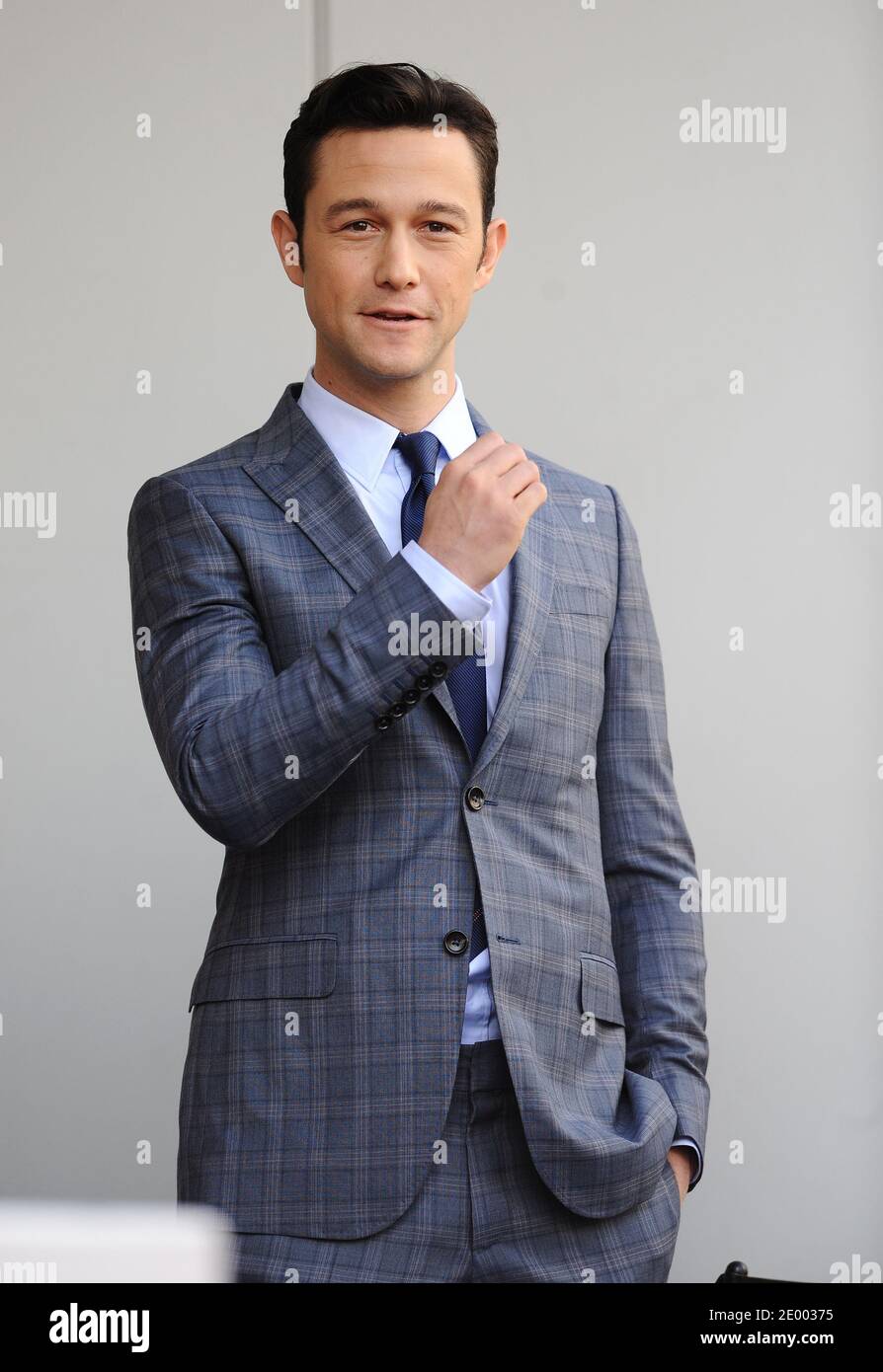 Joseph Gordon Levitt attends the ceremony honoring Julianne Moore with a star on the Hollywood Walk of Fame in Los Angeles, CA, USA, on October 3, 2013. Photo by Lionel Hahn/ABACAPRESS.COM Stock Photo
