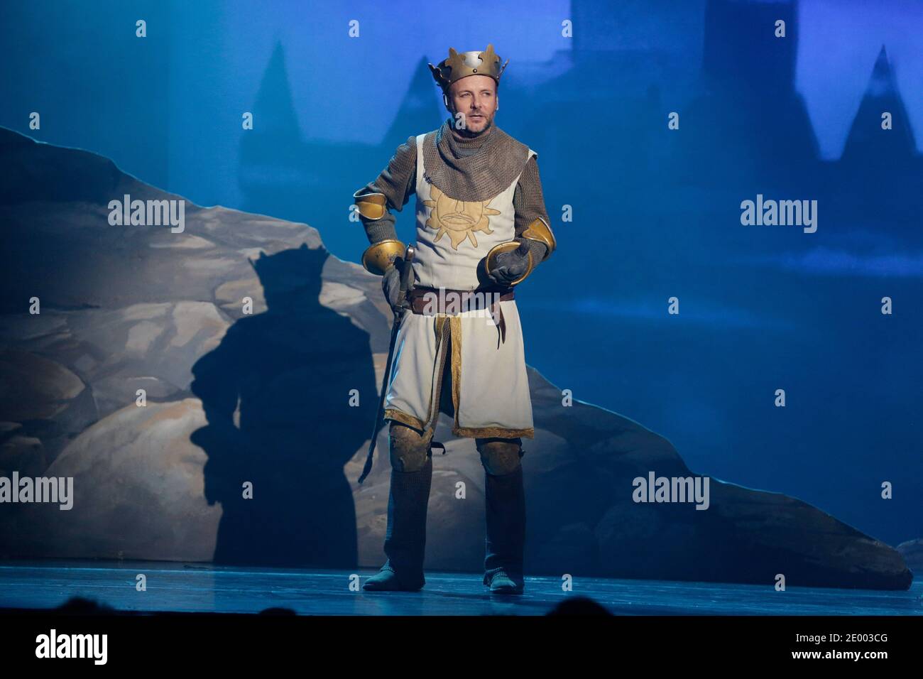Pierre-Francois Martin-Laval performing during the generale of 'Spamalot' held at Bobino in Paris, France on October 03, 2013. Photo by Jerome Domine/ABACAPRESS.COM Stock Photo