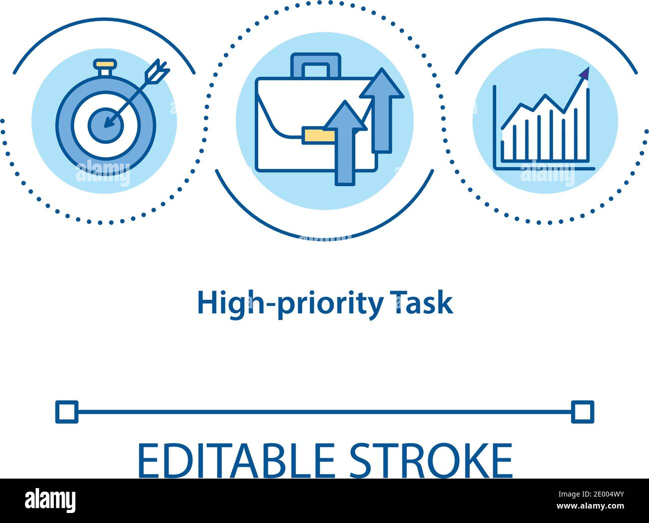 High priority task concept icon Stock Vector Image & Art - Alamy
