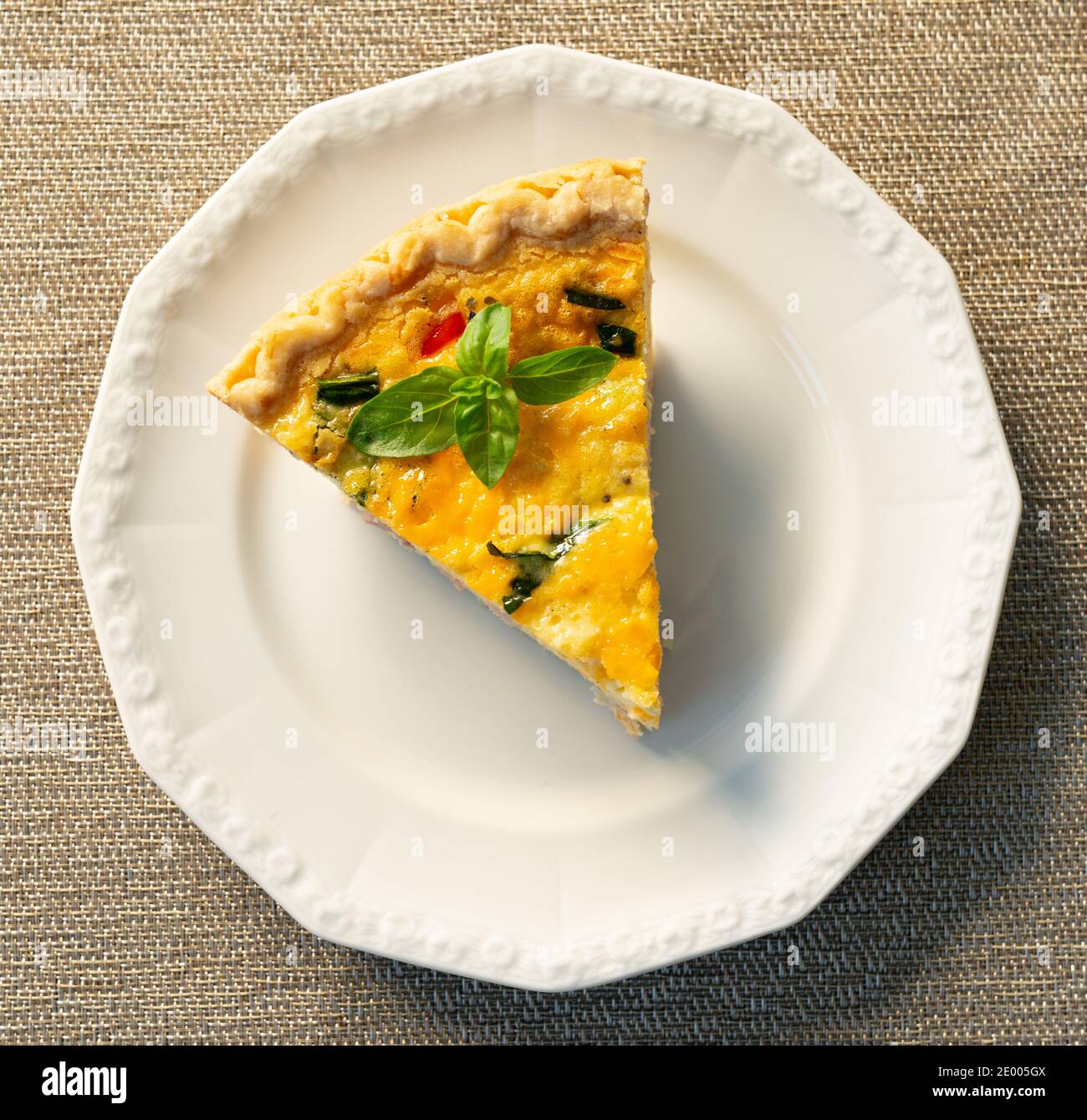Horderves on plate stock image. Image of quiche, snack - 194643165