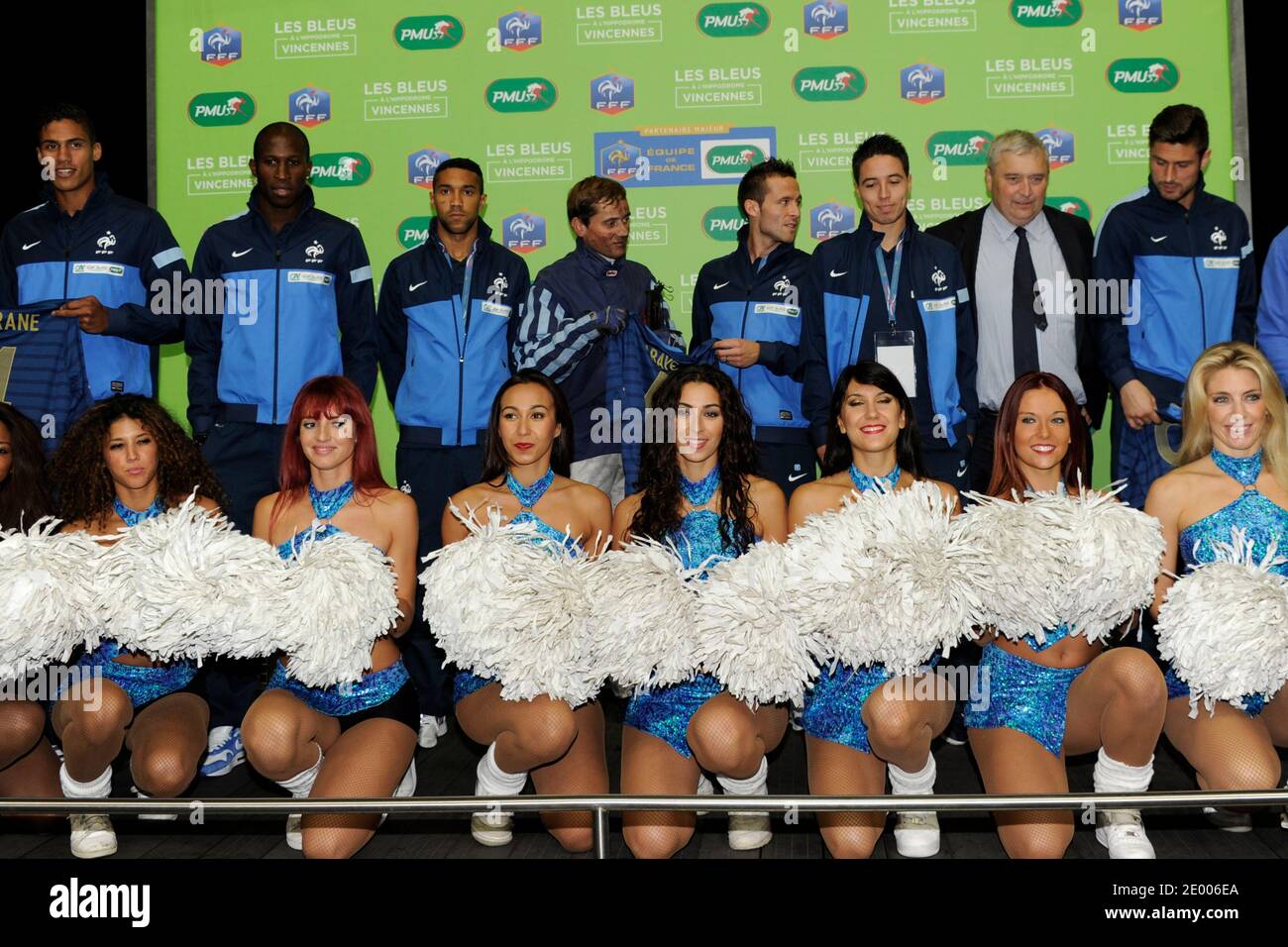 French National Soccer Team attending a race horse event in Vincennes