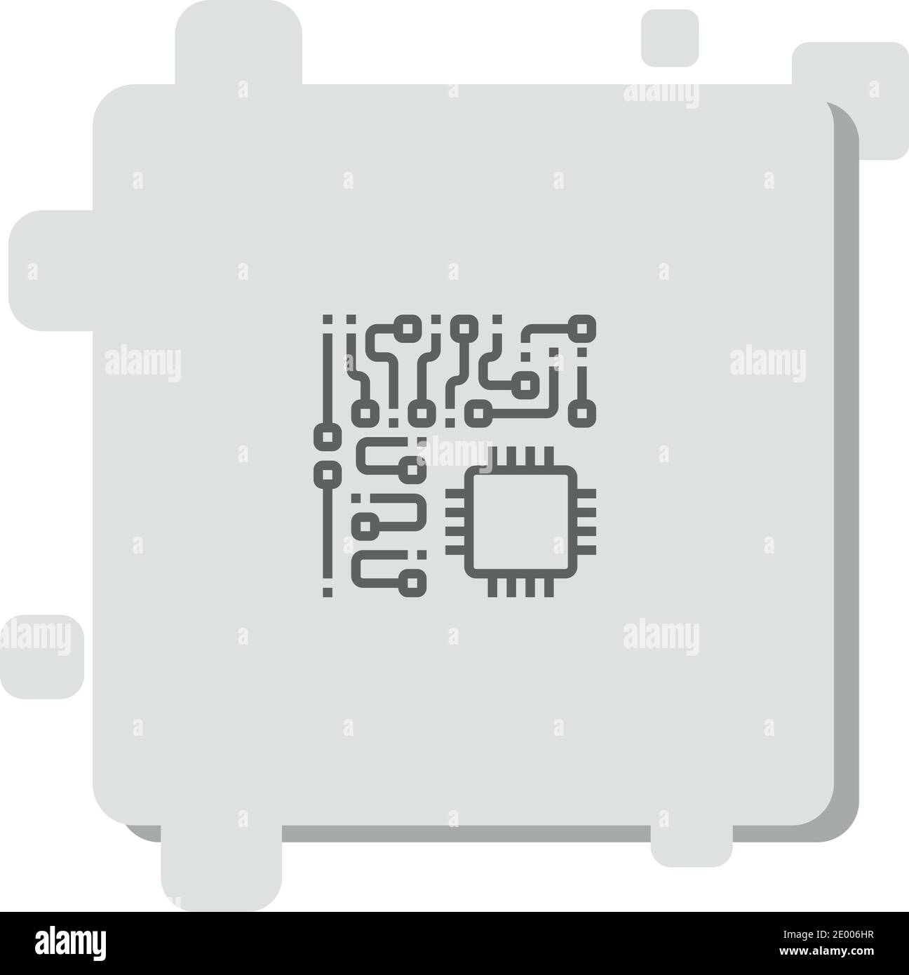 processor vector icon modern simple vector illustration Stock Vector ...