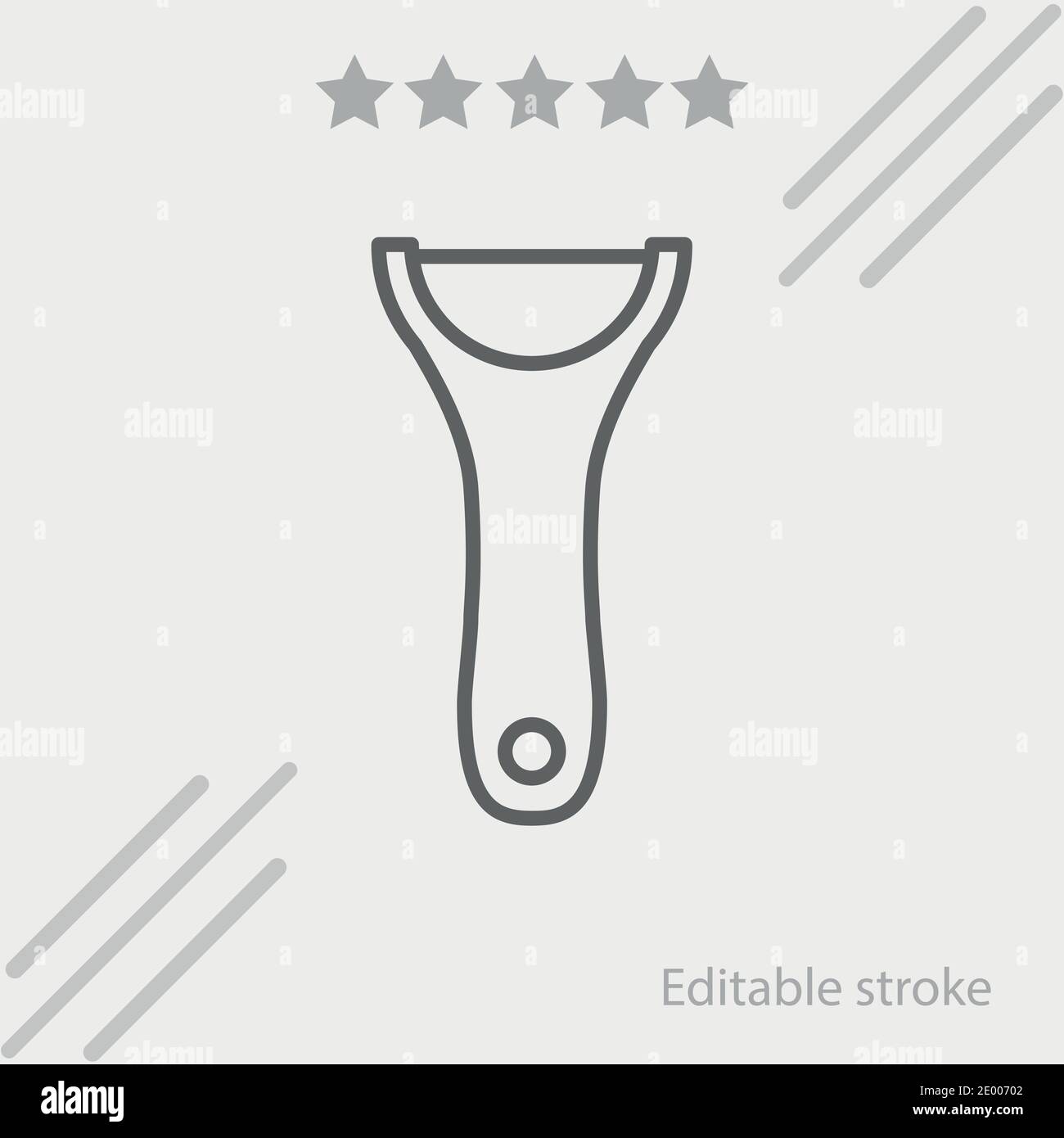 knife for potatoes vector icon modern simple vector illustration Stock Vector