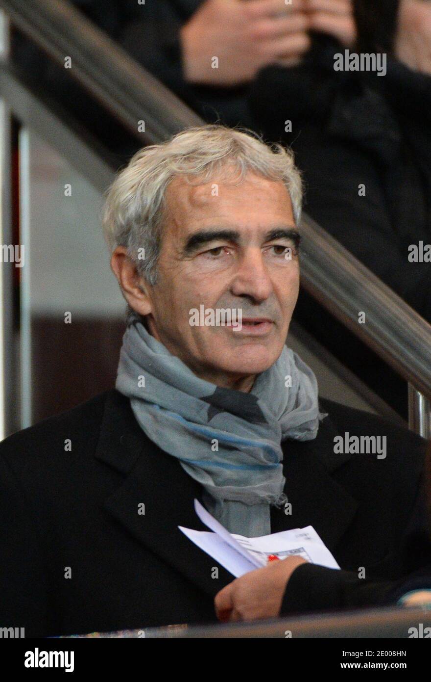 Raymond Domenech attending the Friendly International Footbal Match