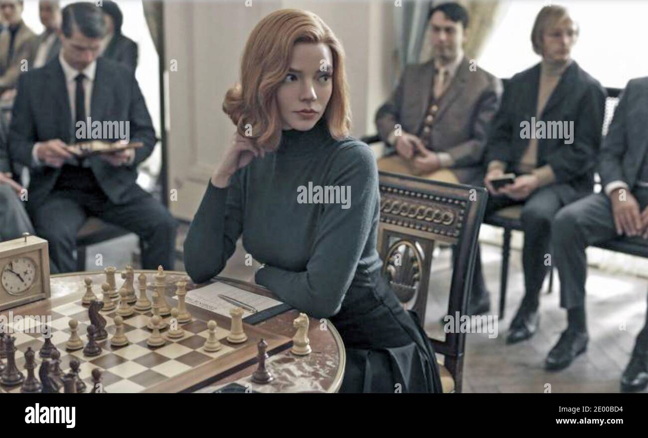 THE QUEEN'S GAMBIT 2020 Netflix TV series with Anya Taylor-Joy Stock Photo