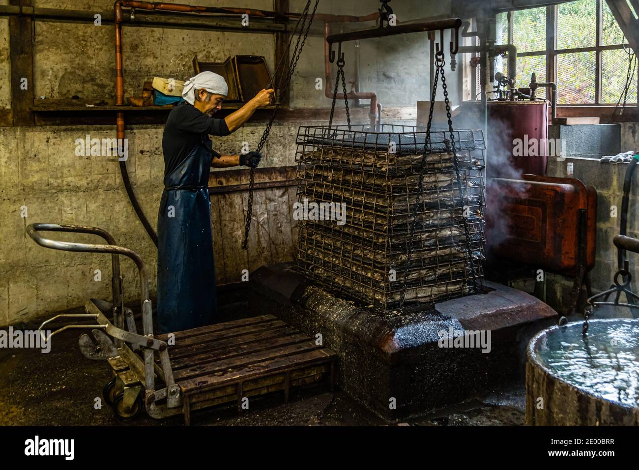 Yasuhisa Serizawa's Katsuobushi Manufacture in Nishiizu-Cho, Shizuoka, Japan Stock Photo