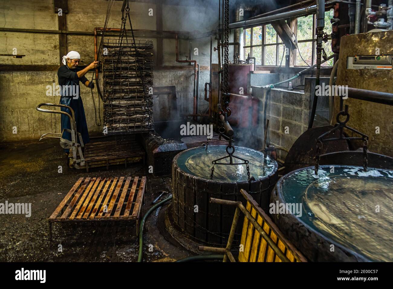 Yasuhisa Serizawa's Katsuobushi Manufacture in Nishiizu-Cho, Shizuoka, Japan Stock Photo