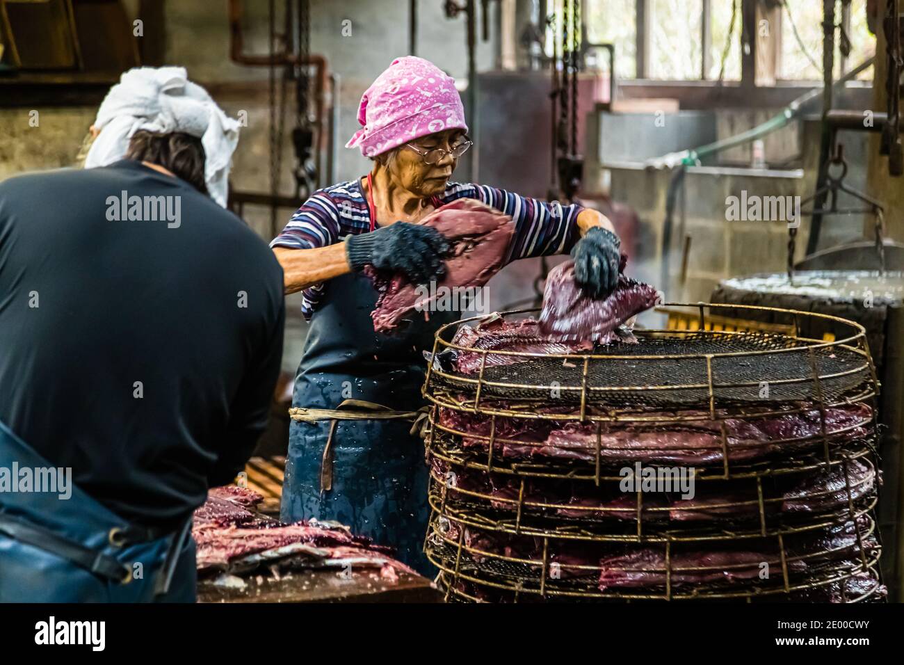 Yasuhisa Serizawa's Katsuobushi Manufacture in Nishiizu-Cho, Shizuoka, Japan Stock Photo