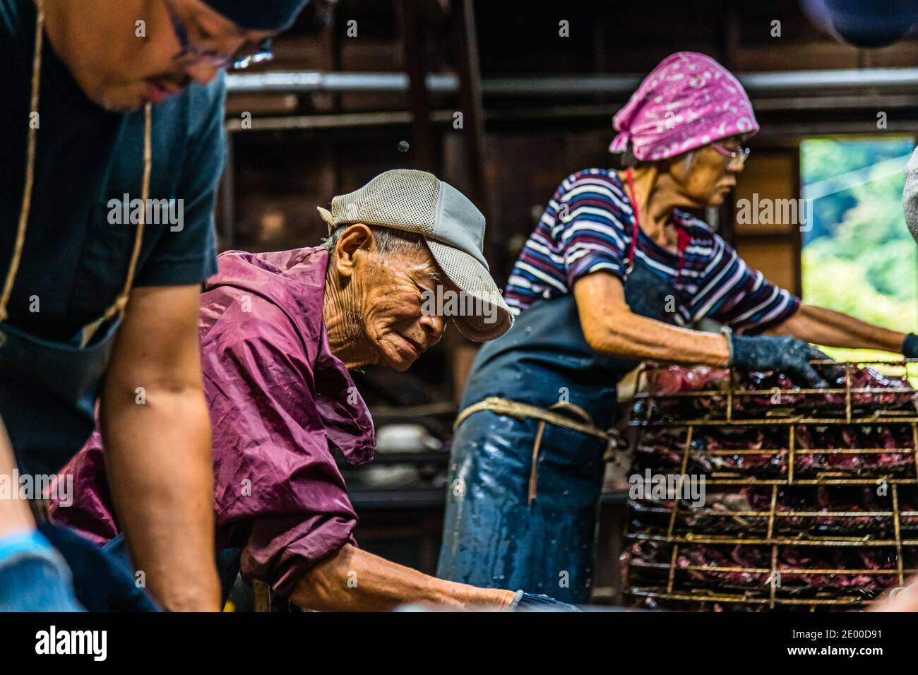 Yasuhisa Serizawa's Katsuobushi Manufacture in Nishiizu-Cho, Shizuoka, Japan Stock Photo
