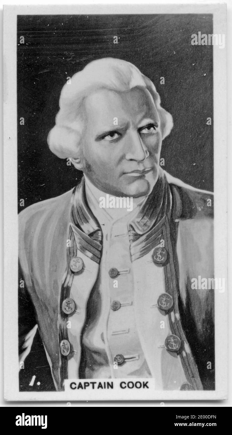 portrait of Captain James Cook, explorer and English discoverer of New