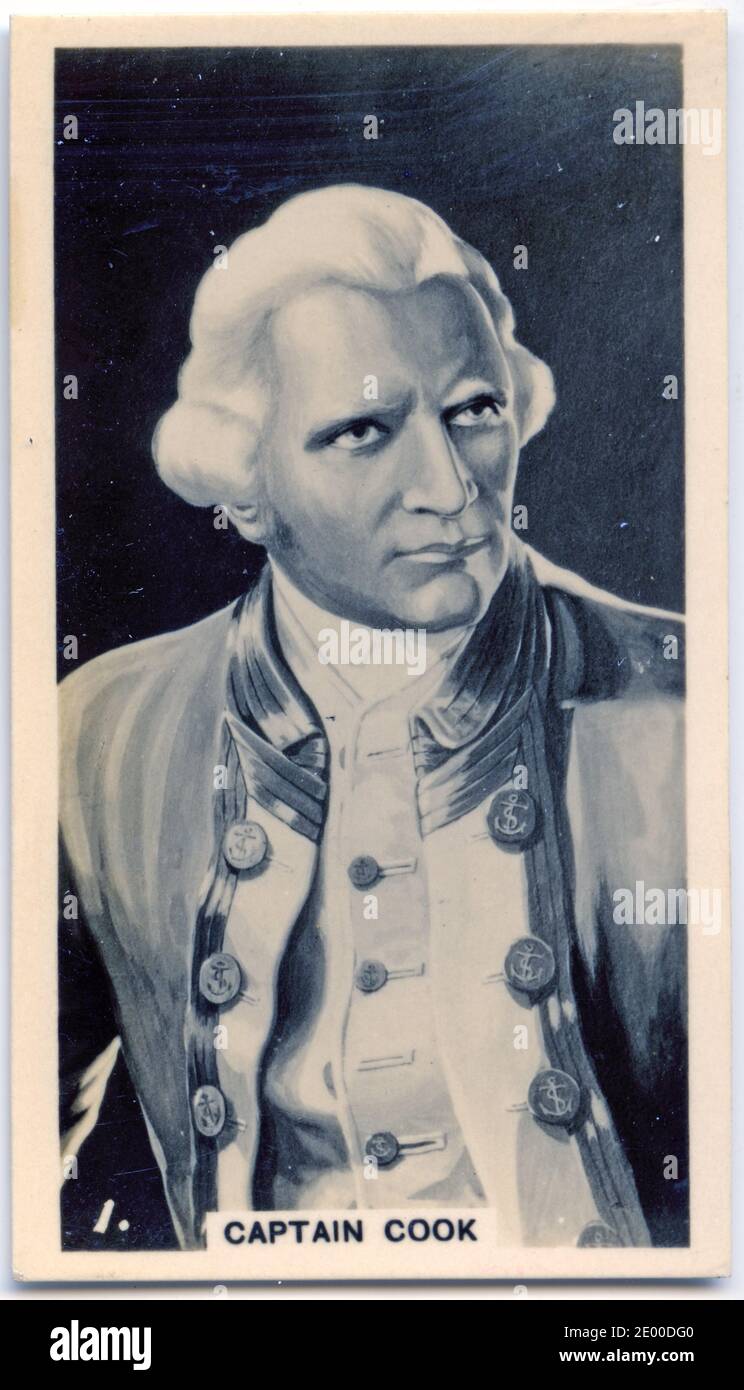 portrait of Captain James Cook, explorer and English discoverer of New