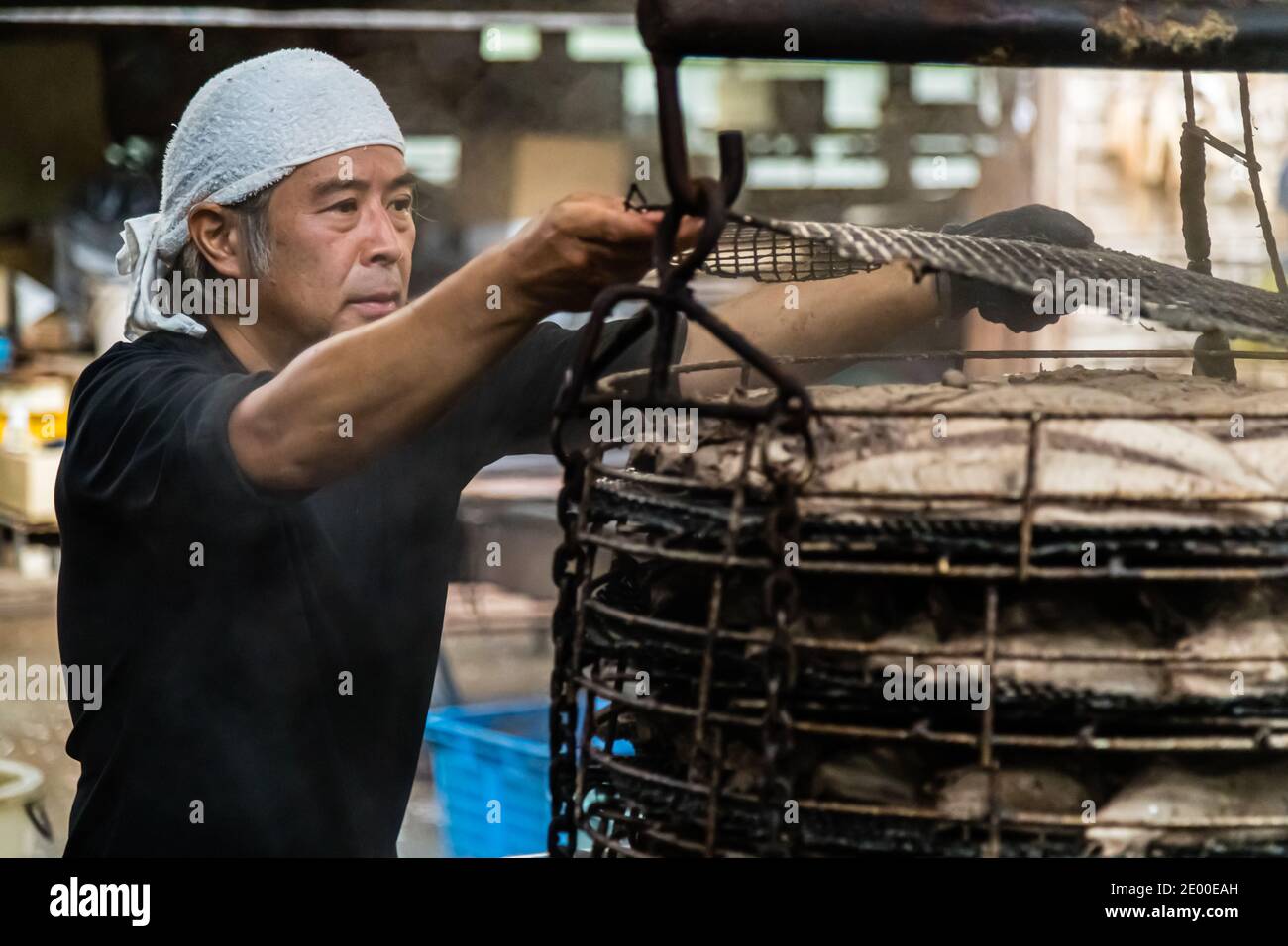 Yasuhisa Serizawa's Katsuobushi Manufacture in Nishiizu-Cho, Shizuoka, Japan Stock Photo