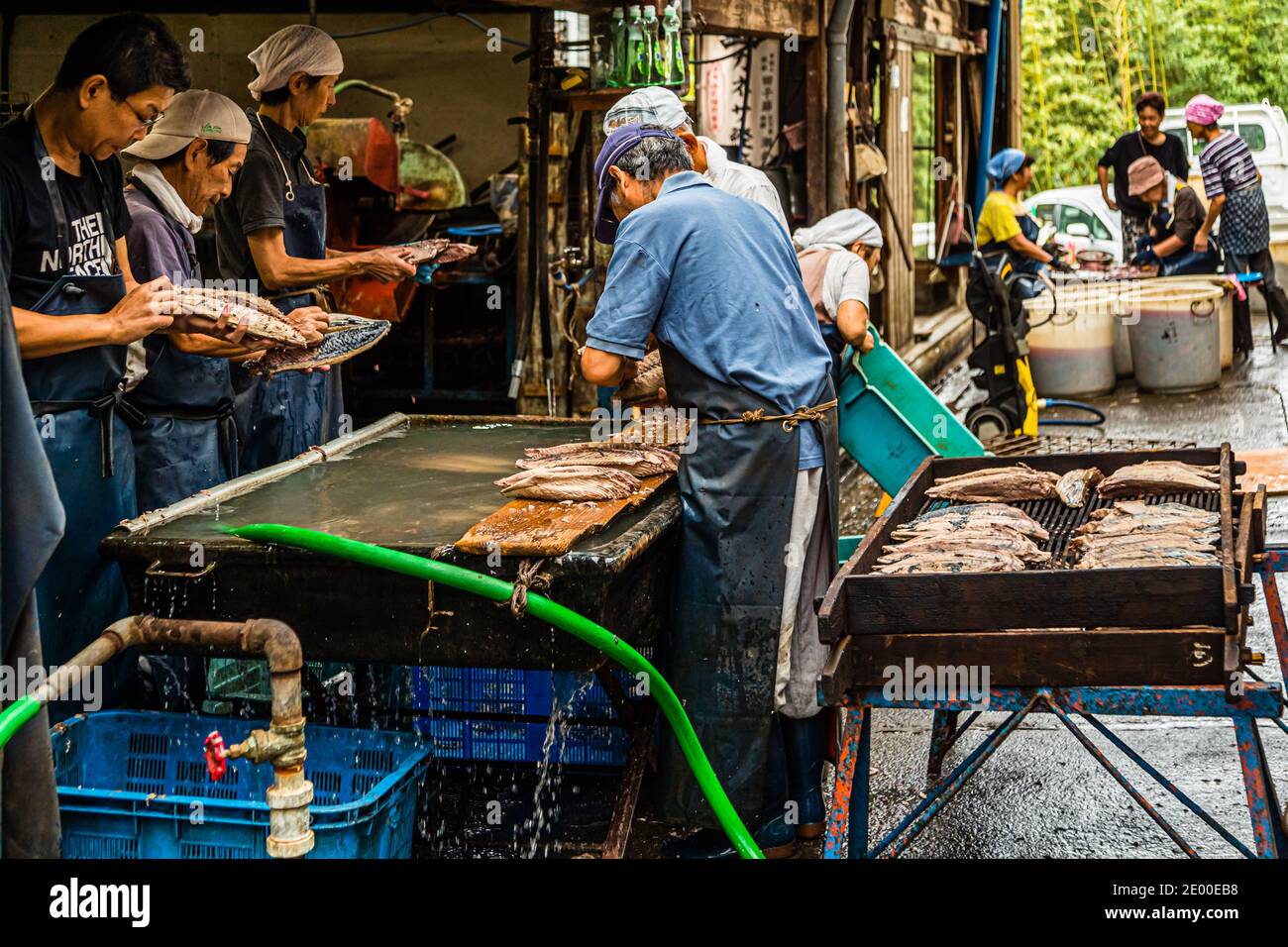 Yasuhisa Serizawa's Katsuobushi Manufacture in Nishiizu-Cho, Shizuoka, Japan Stock Photo
