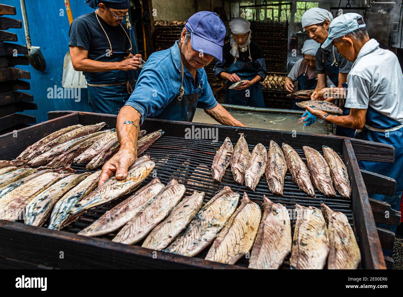 Yasuhisa Serizawa's Katsuobushi Manufacture in Nishiizu-Cho, Shizuoka, Japan Stock Photo