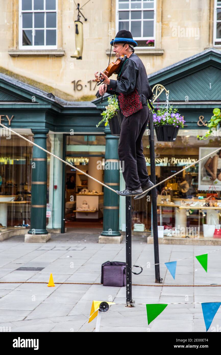A street performer in Bath Stock Photo Alamy