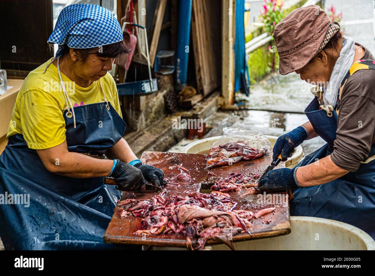Yasuhisa Serizawa's Katsuobushi Manufacture in Nishiizu-Cho, Shizuoka, Japan Stock Photo