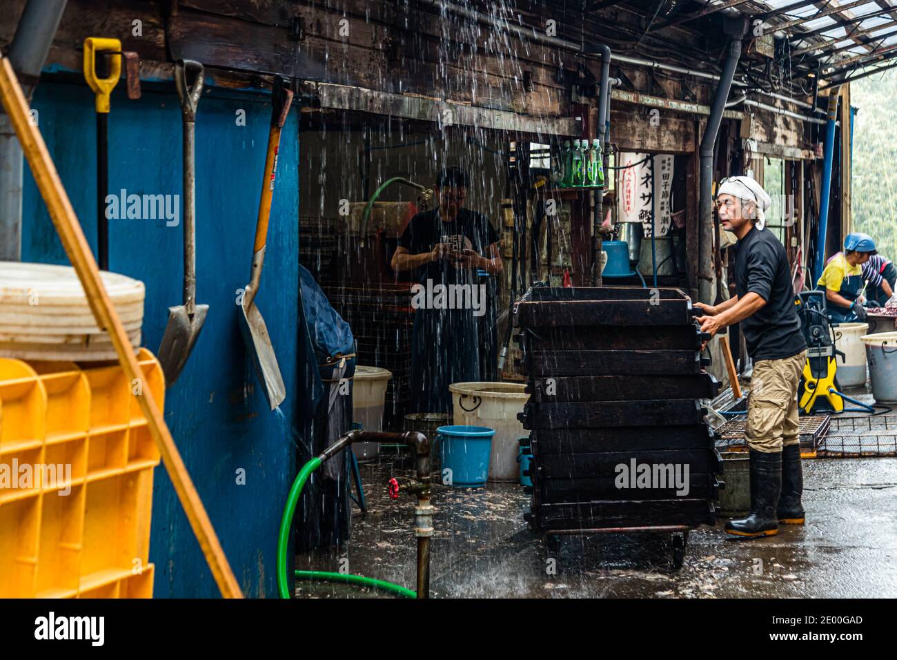 Yasuhisa Serizawa's Katsuobushi Manufacture in Nishiizu-Cho, Shizuoka, Japan Stock Photo