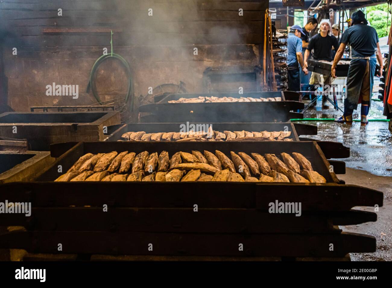 Yasuhisa Serizawa's Katsuobushi Manufacture in Nishiizu-Cho, Shizuoka, Japan Stock Photo