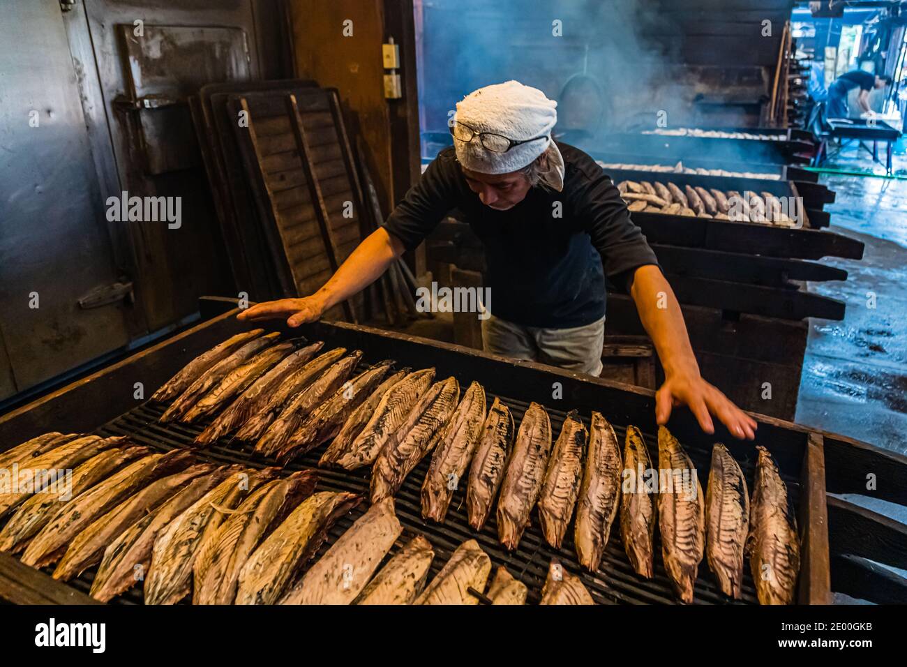 Yasuhisa Serizawa's Katsuobushi Manufacture in Nishiizu-Cho, Shizuoka, Japan Stock Photo