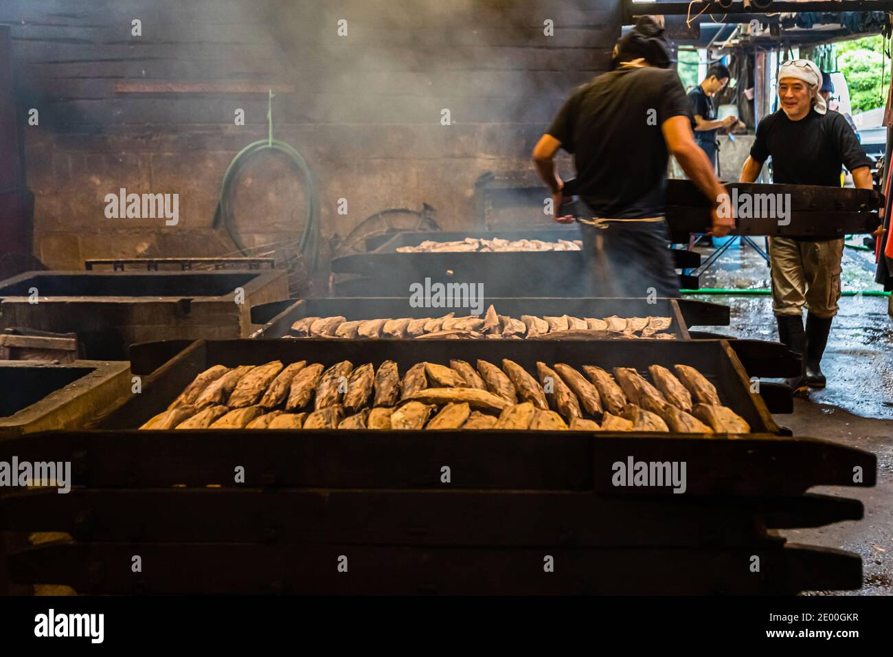 Yasuhisa Serizawa's Katsuobushi Manufacture in Nishiizu-Cho, Shizuoka, Japan Stock Photo