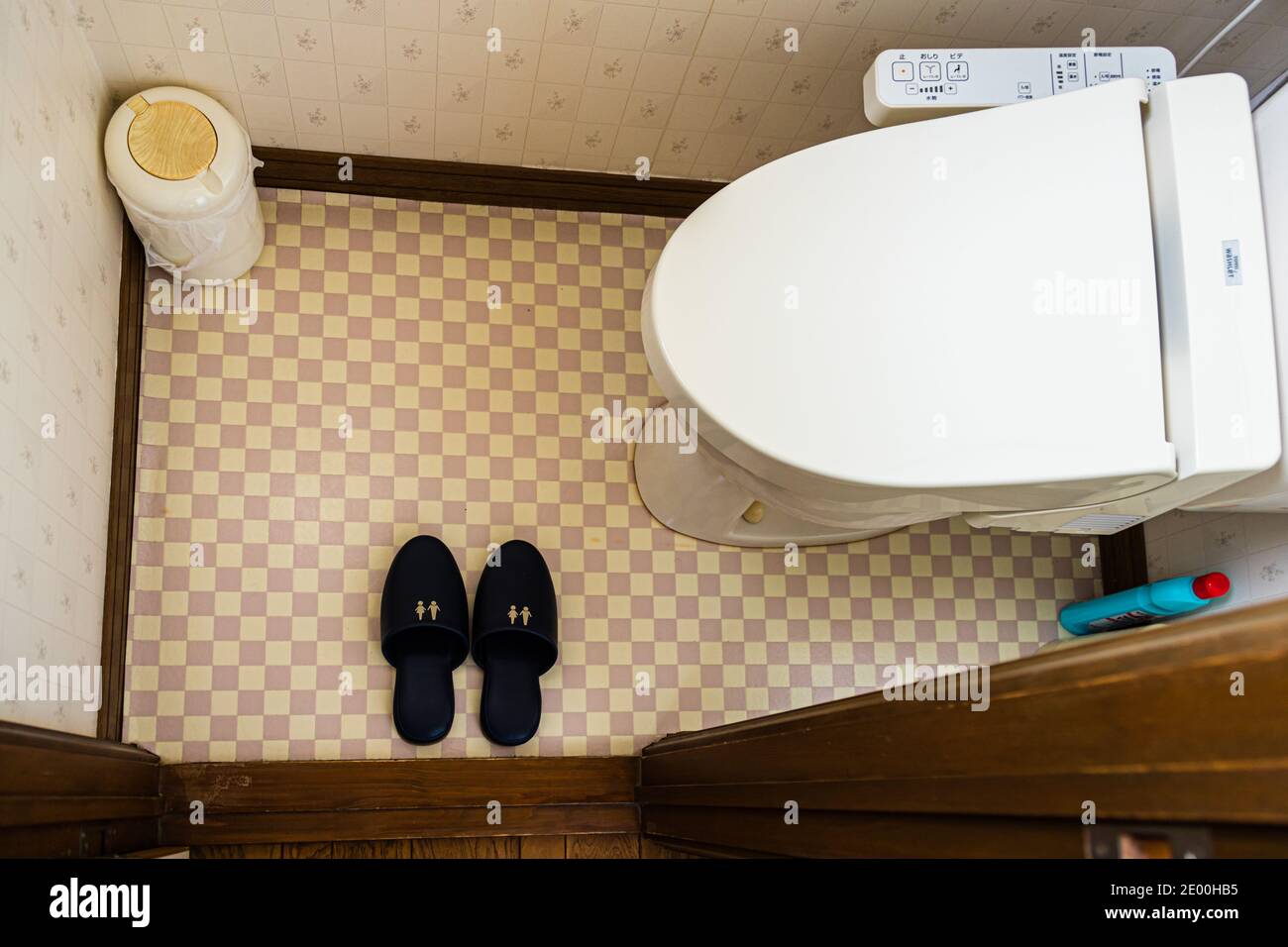 Toilet slippers in Nishiizu-Cho, Japan Stock Photo