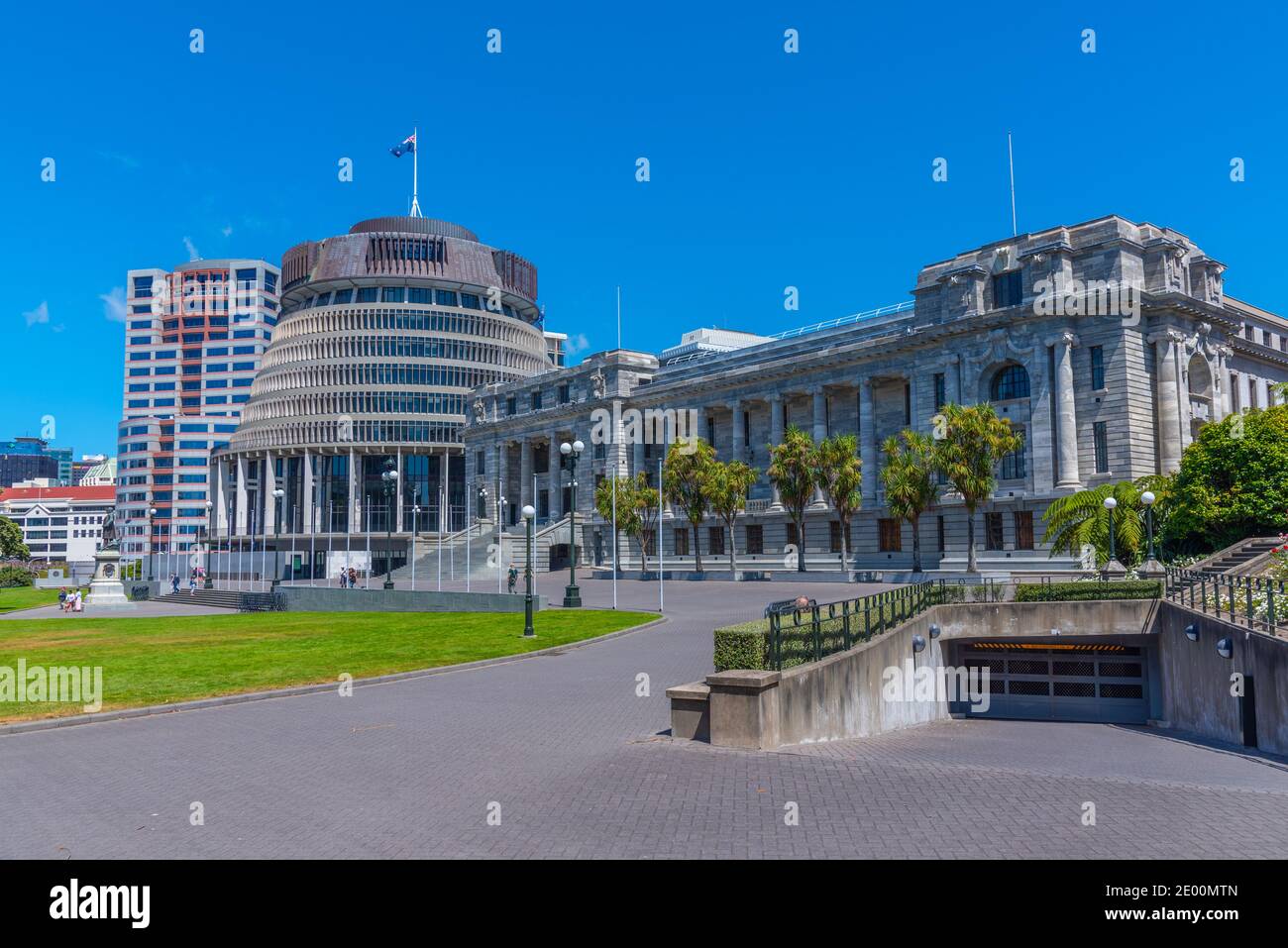 New Zealand Parliament Buildings in Wellington Stock Photo - Alamy