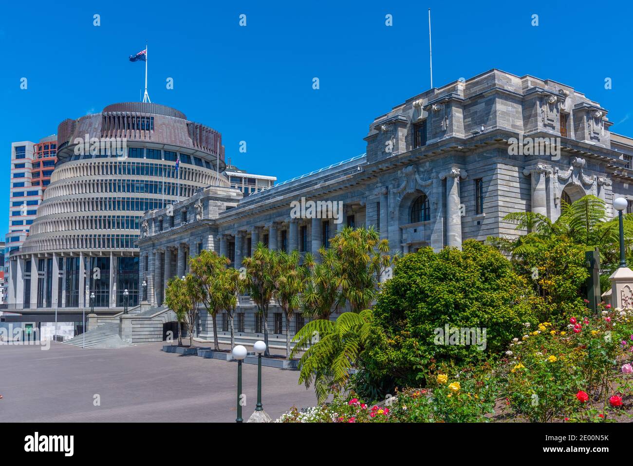 New Zealand Parliament Buildings in Wellington Stock Photo Alamy