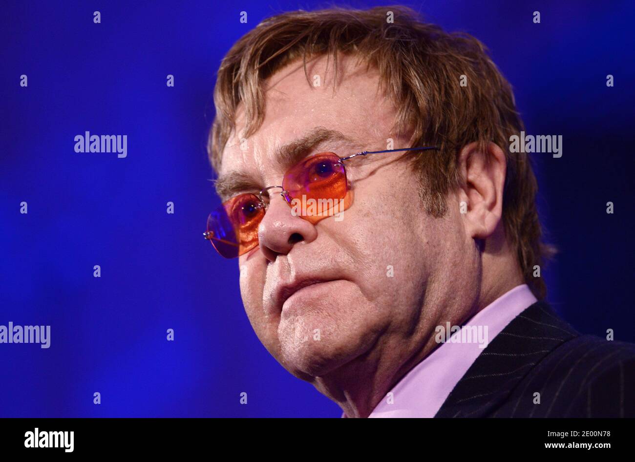 Singer Elton John receives a Lifetime Achievement Award from The