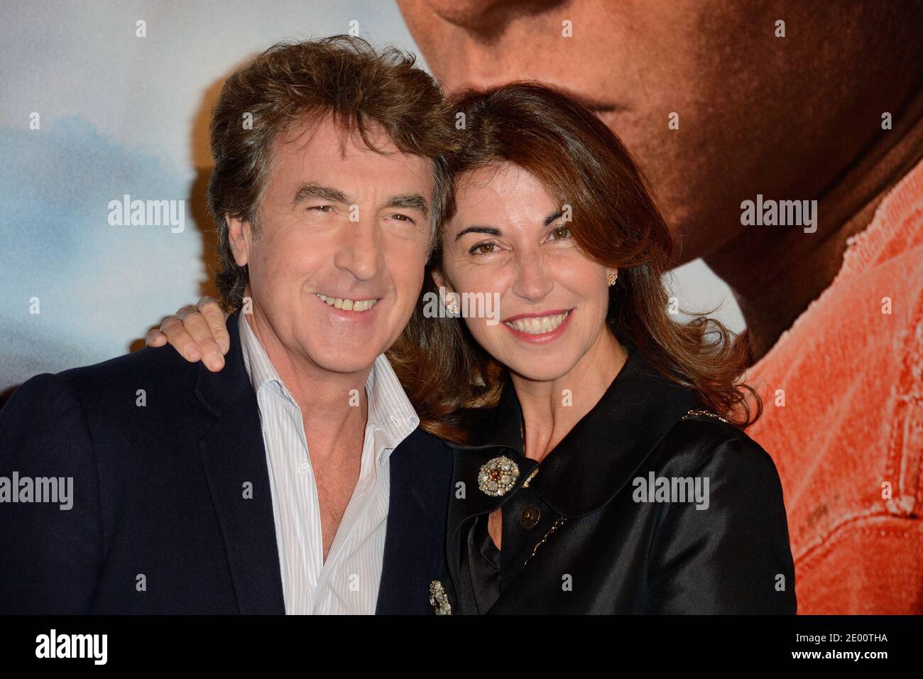 Francois Cluzet and his wife Narjiss attending the premiere of the film En Solitaire held at the Cinema Gaumont Opera in Paris, France on November 4, 2013. Photo by Nicolas Briquet/ABACAPRESS.COM Stock Photo