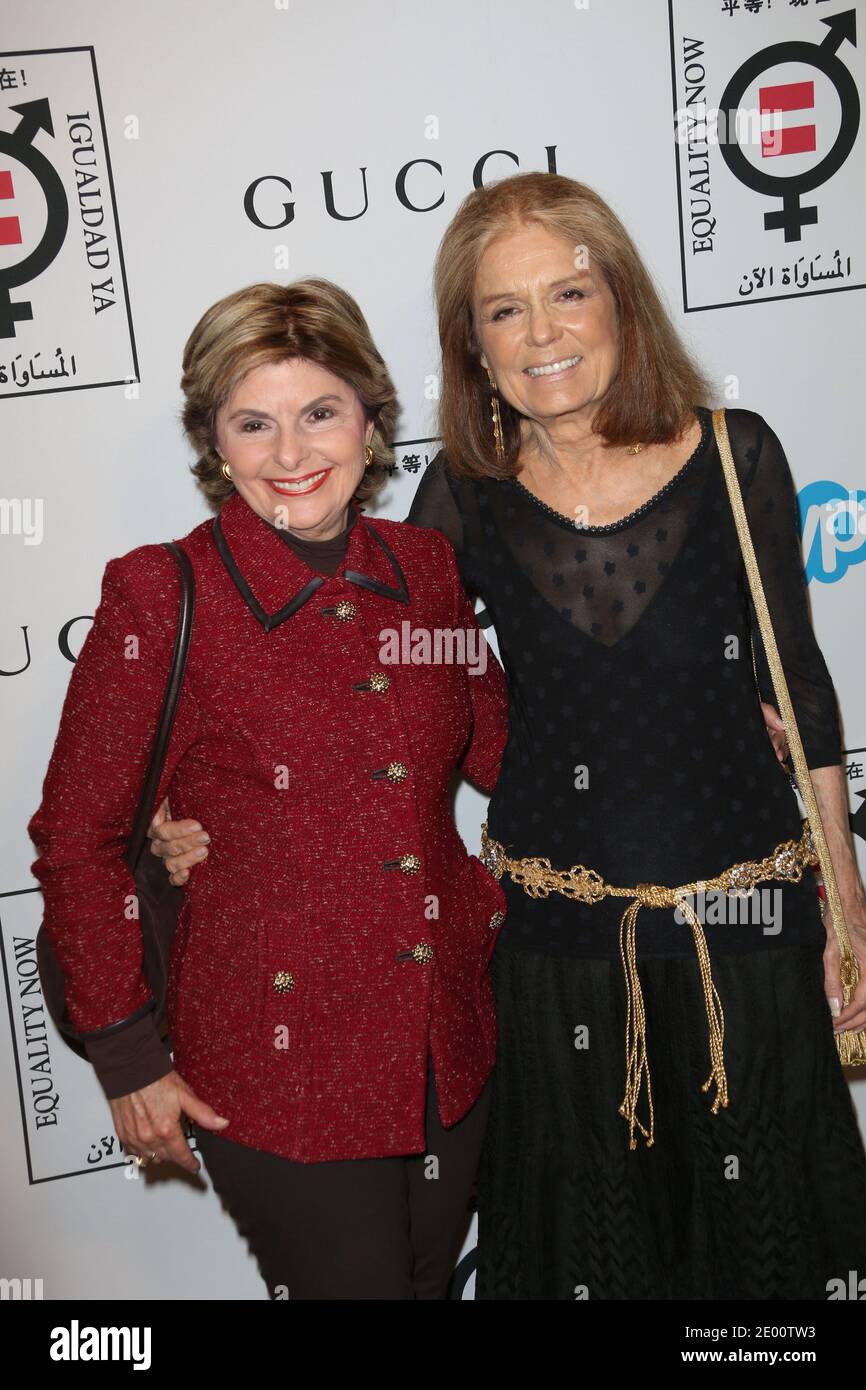 Gloria Allred and Gloria Steinem arrive to the Equality Now Make