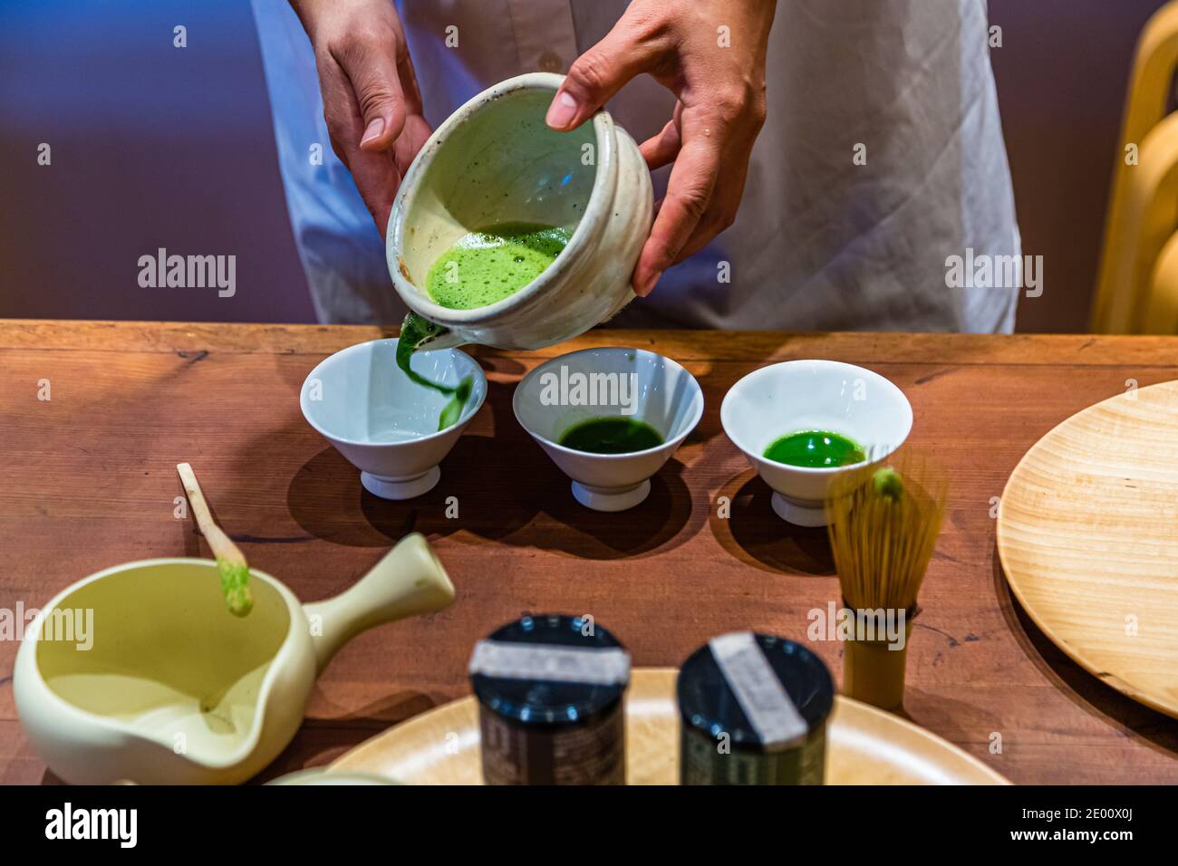 Tasting in Green Tea Shop in Shizuoka, Japan Stock Photo Alamy