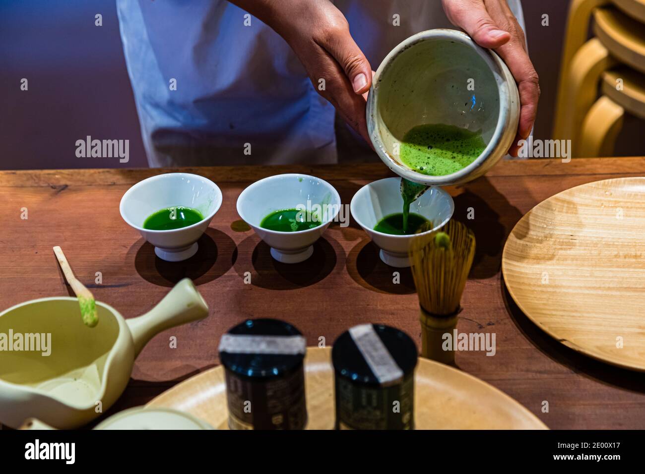 Tasting in Green Tea Shop in Shizuoka, Japan Stock Photo Alamy