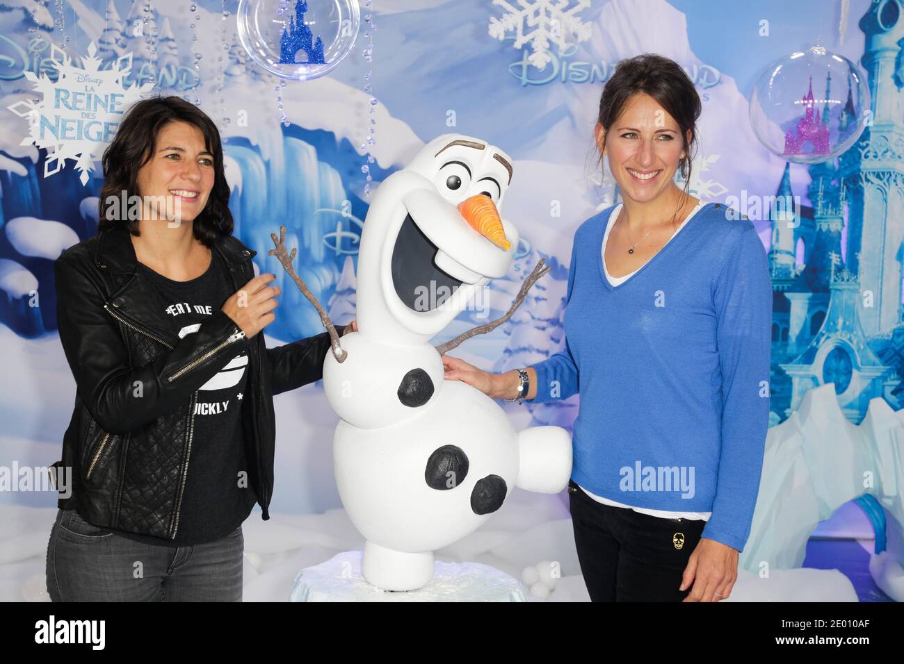 Estelle Denis and Maud Fontenoy attending the Christmas Season opening day at Disneyland Resort Paris in Marne-La-Vallee, France, on November 09, 2013. Photo by Jerome Domine/ABACAPRESS.COM Stock Photo