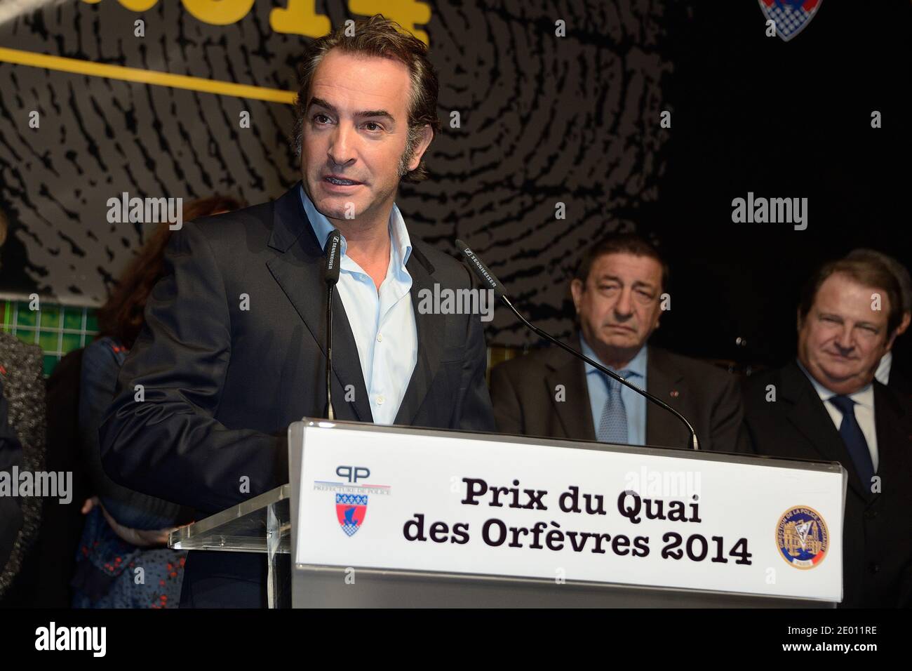 Jean Dujardin attending a ceremony awarding the 67th Quai des Orfevres literary Price in Paris, France on November 12, 2013. Photo by Nicolas Briquet/ABACAPRESS.COM Stock Photo