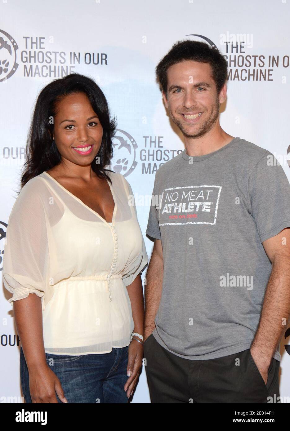 Seba Johnson and Josh Garrett arrive for 'The Ghosts In Our Machine ...