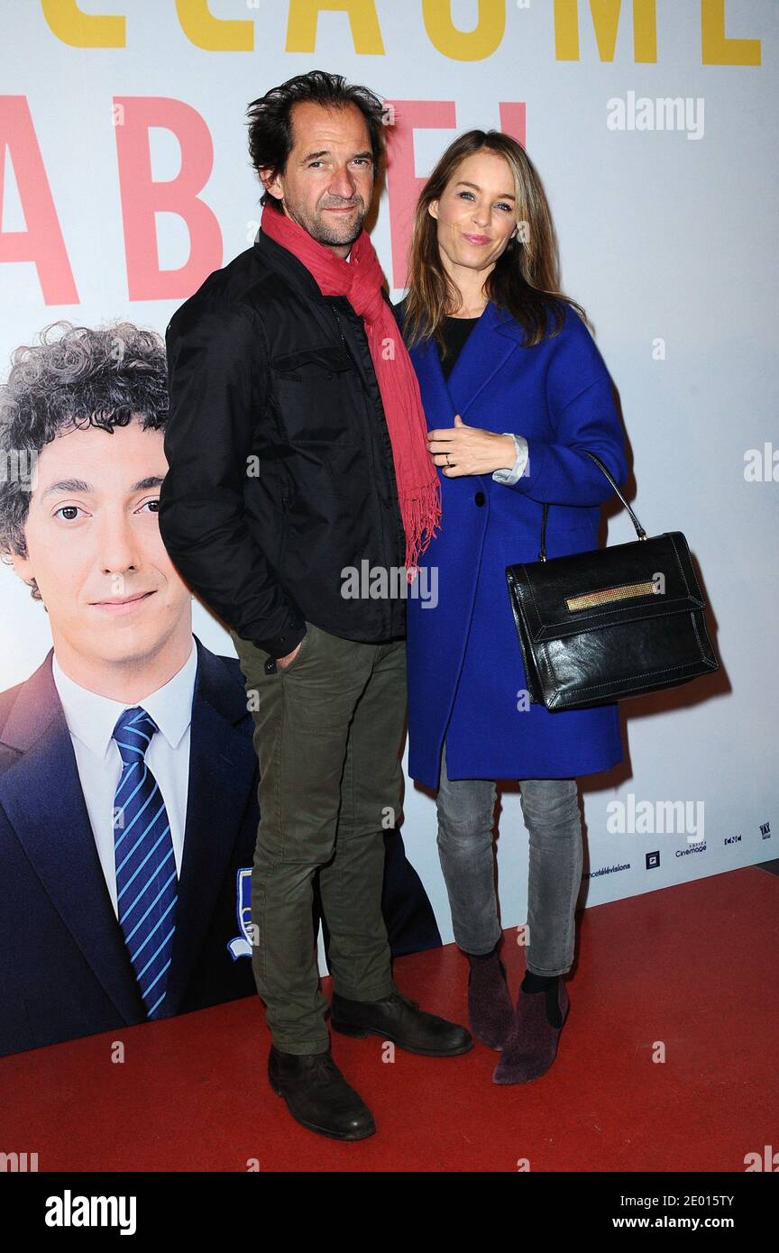 Stephane de Groodt and his wife attending the premiere of 'Les Garcons ...