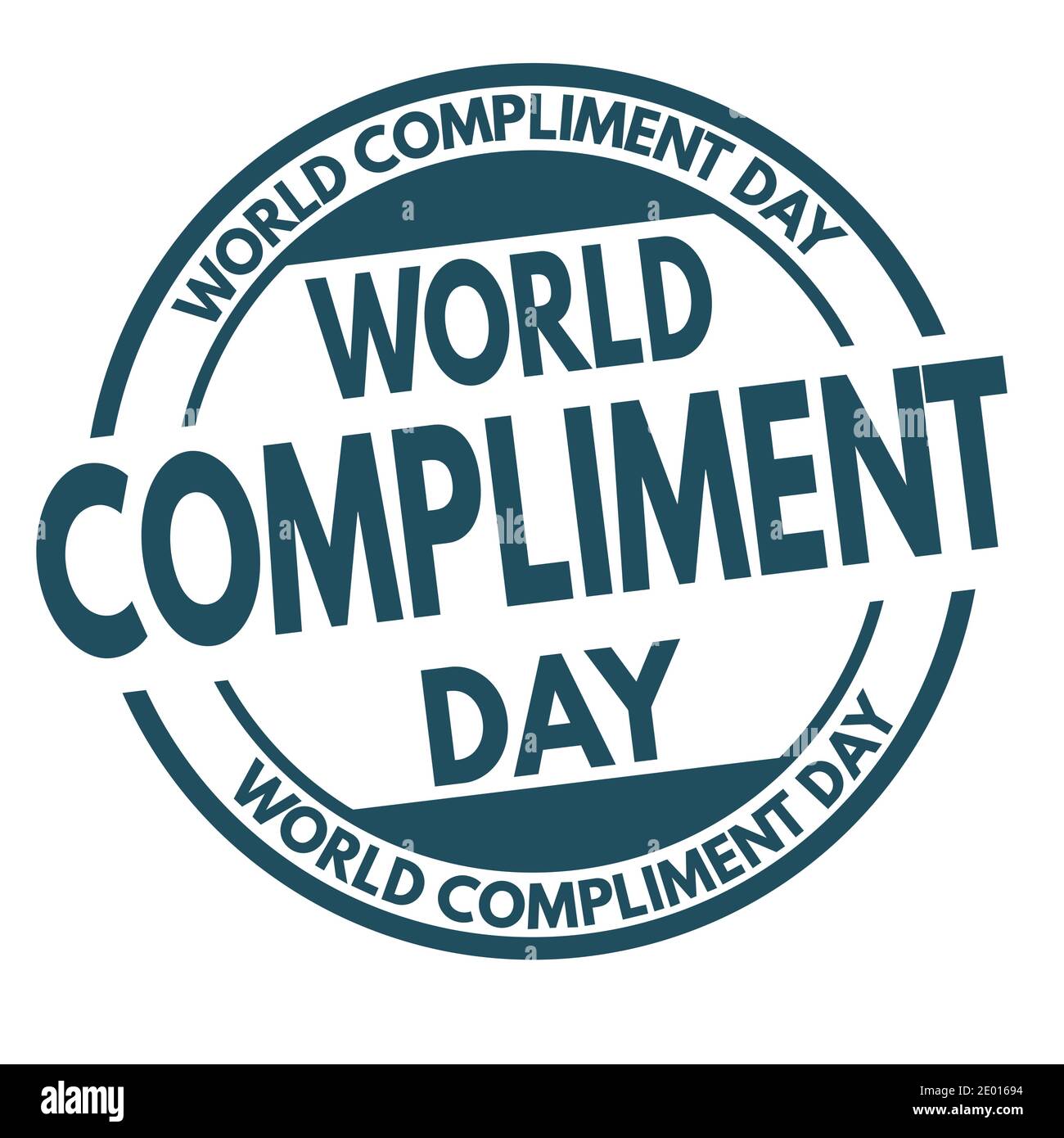 World compliment day sign or stamp on white background, vector illustration Stock Vector