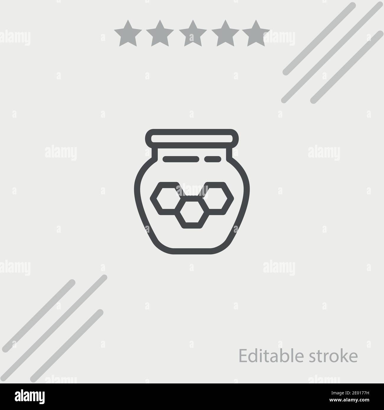 honey jar vector icon modern simple vector illustration Stock Vector ...