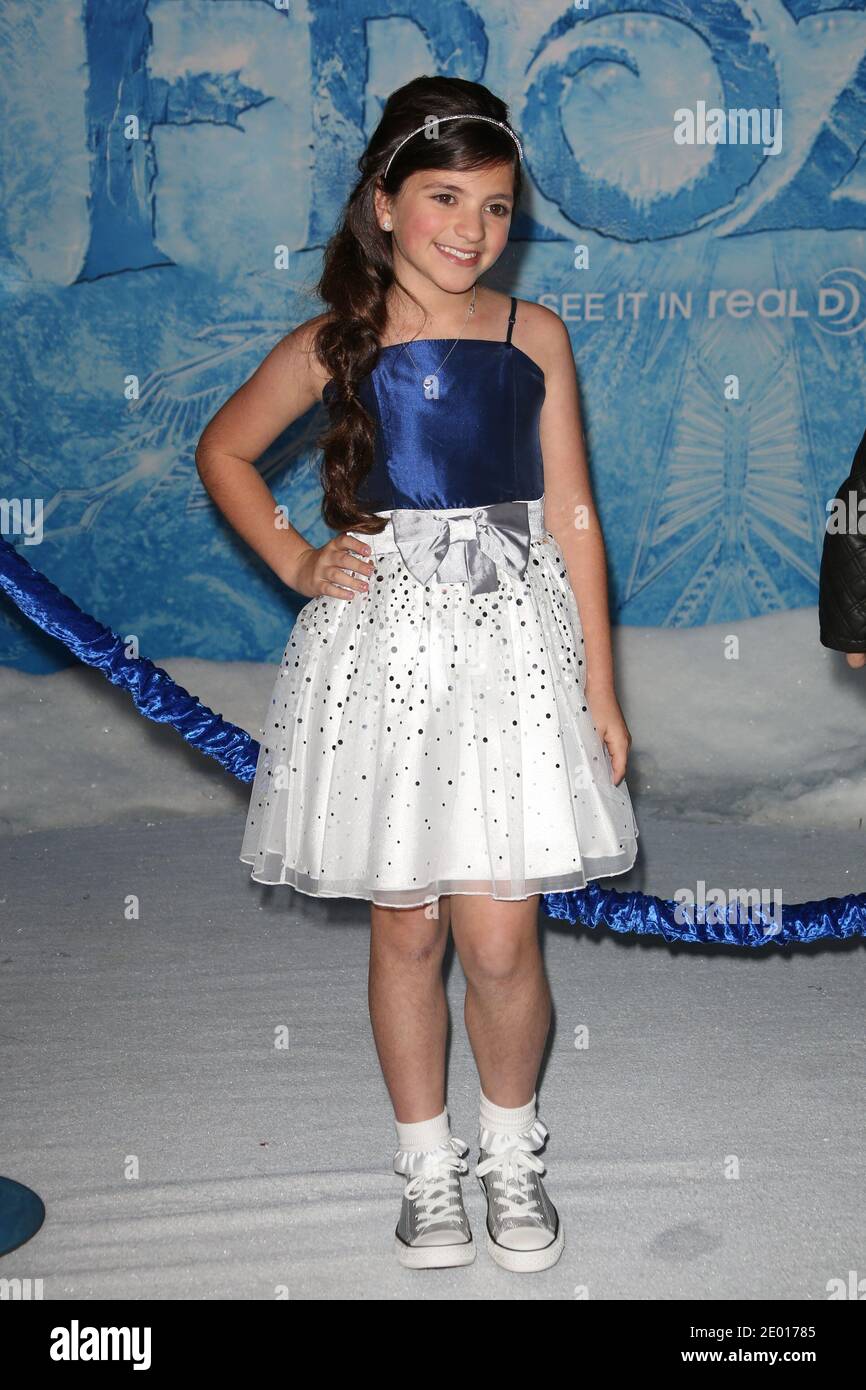 Eva Bella arrives at the premiere for the film Frozen held at The El Capitan Theatre in ...