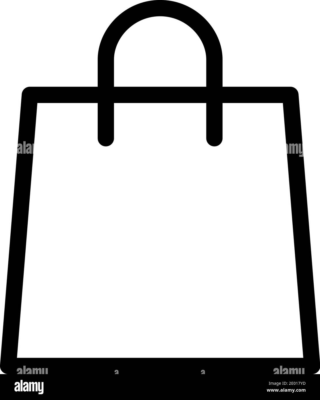 paper bag shopping sale outline icon Stock Vector