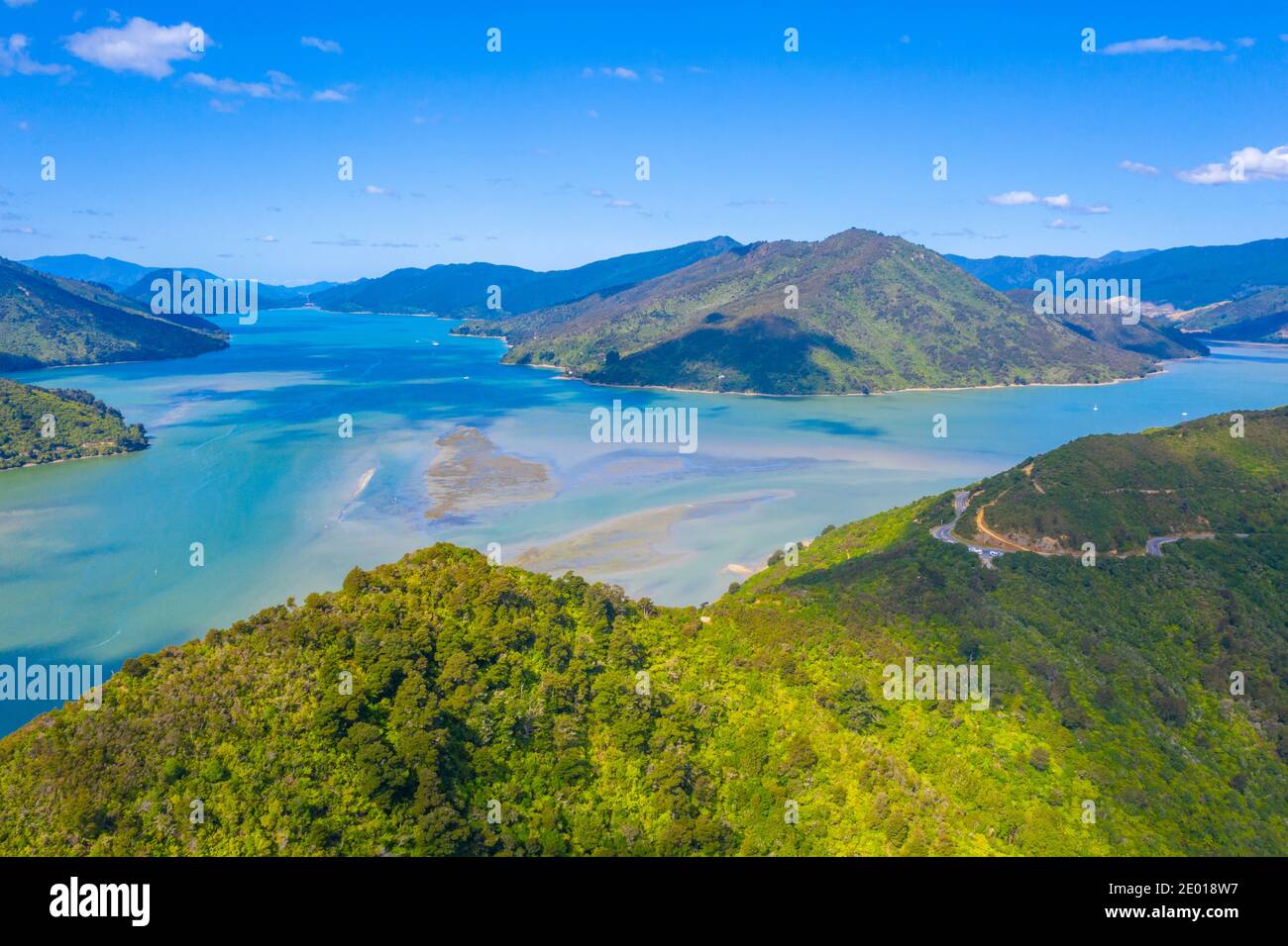 Pelorus sound in New Zealand Stock Photo Alamy