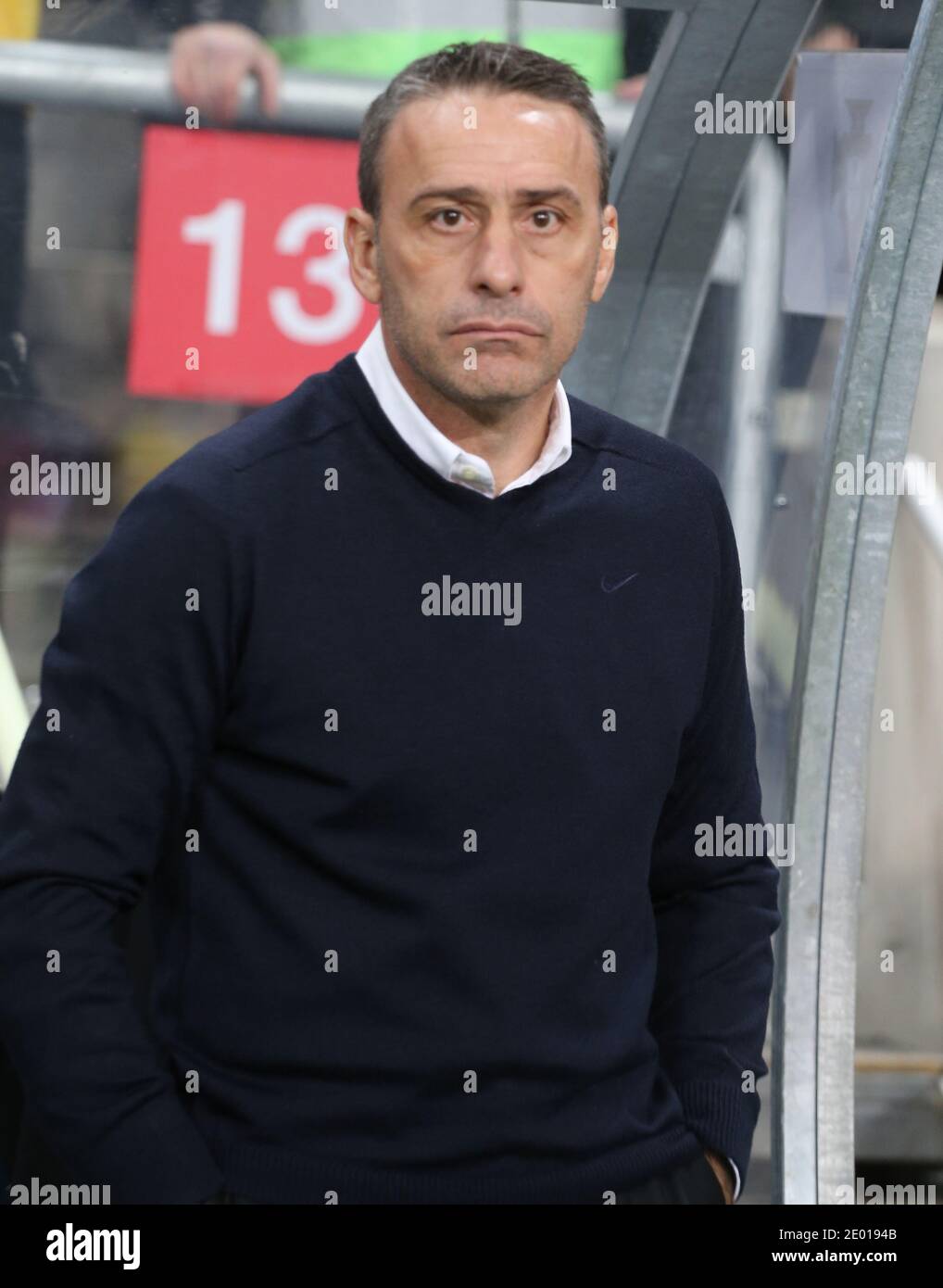 Portugal's coach Paulo Bento during the FIFA 2014 World Cup qualifying play-off second leg football match between portugal and Sweden at the Friends Arena in Solna, near Stockholm, on November 19, 2013. Photo by Giuliano Bevilacqua/ABACAPRESS.COM Stock Photo
