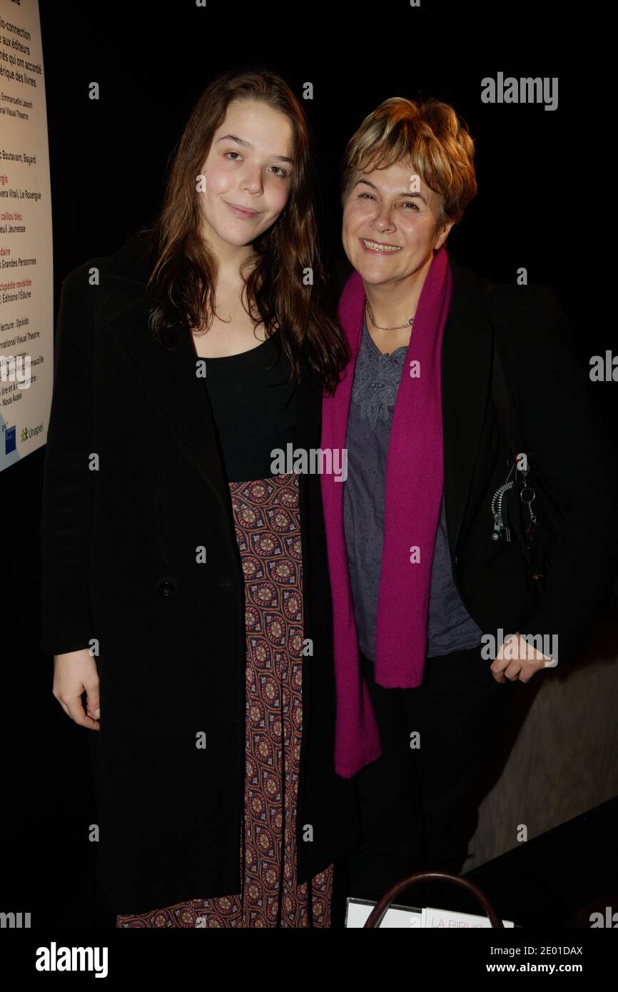 Exclusive - Dominique Voynet and her daughter Jeanne visiting the 'Salon du  livre et de la presse jeunesse' in Montreuil, France on November 27, 2013.  Photo by Jerome Domine/ABACAPRESS.COM Stock Photo - Alamy
