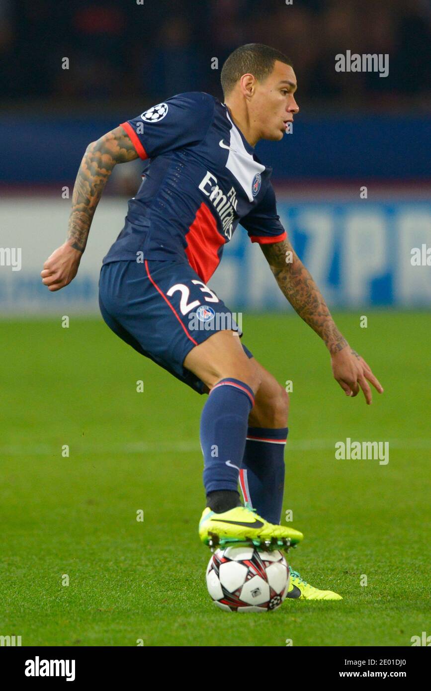 Gregory van der Wiel (PSG), MARCH 6, 2013 - Football / Soccer : UEFA  Champions League Round of 16, 2nd leg match between Paris Saint-Germain 1-1  Valencia CF at Parc des Princes