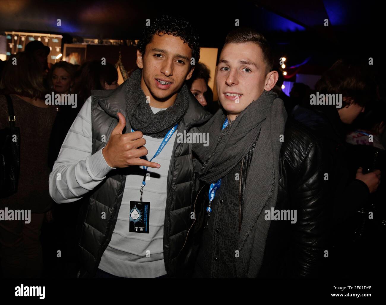 Marquinhos and Lucas Digne attending One Drop Party held at